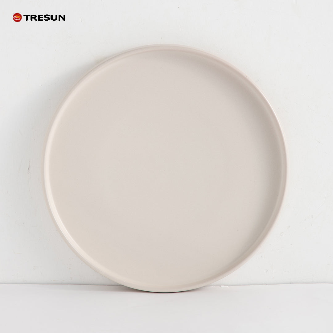 Tresun®16 Pcs Matte beige Serving Stoneware Dinnerware Set | Service for 4