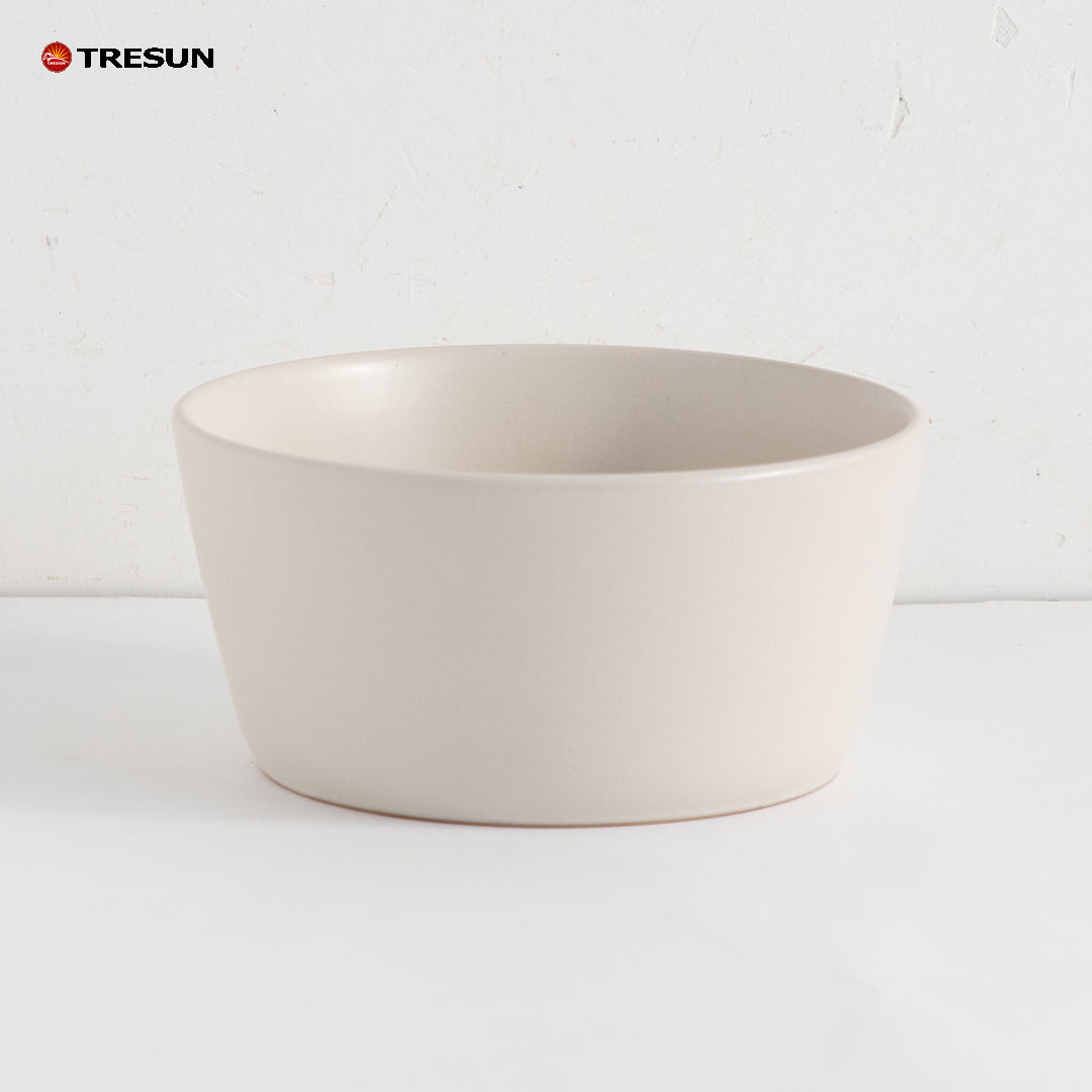 Tresun®16 Pcs Matte beige Serving Stoneware Dinnerware Set | Service for 4