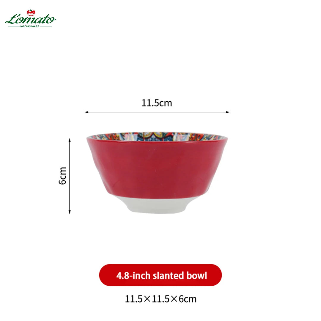 Wholesale TRESUN Bohemian Dinner Ceramic Eco-Friendly Durable Leak-Proof Microwave Safe Tableware Set Restaurant Assorted Dishes