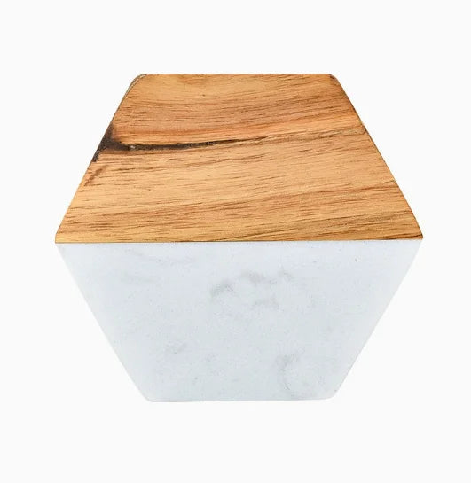 Ocean Wave Resin Acacia Wood Coasters Commercial Round Heat Resistant Cup Mats for Restaurant Hotel Wedding Banquet Wholesale