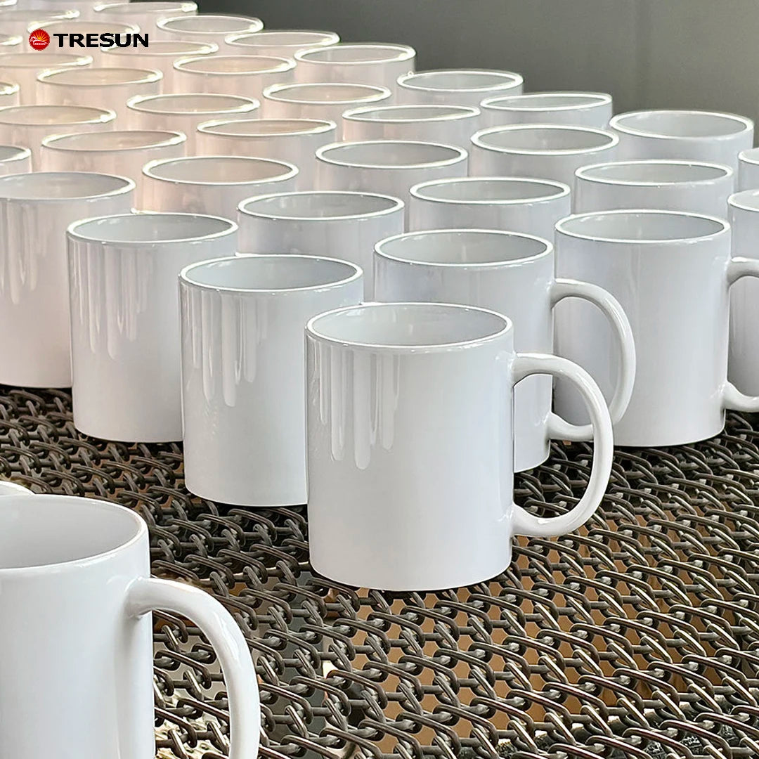 11oz Grade AAA White Sublimation Mug Blank with Premium Coating Dishwasher Safe Ceramic Coffee Cup for Heat Press Printing