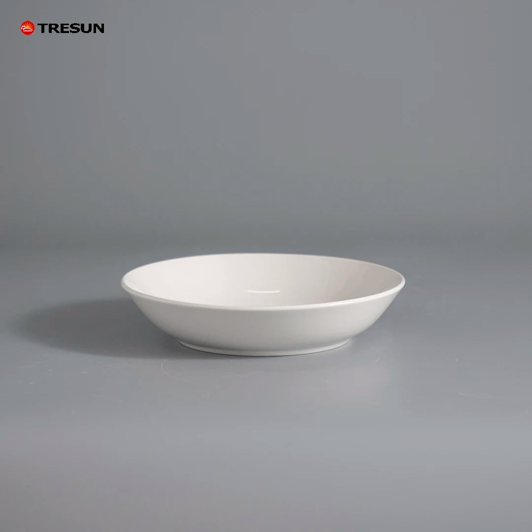 Round Shape White Ceramic Dinner Plates Sets Dinnerware Porcelain Wedding Dishes Plates