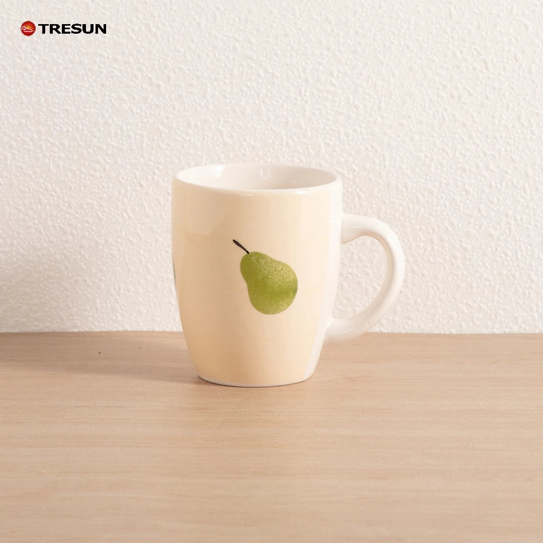 TRESUN luxury hotel restaurant home 16 pieces stonewae handpainted pear fruit design porcelain dinnerware set