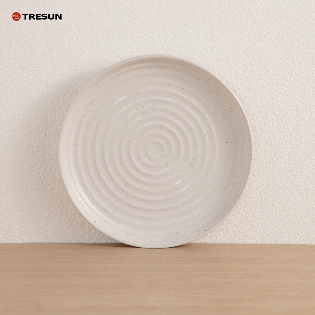 Whilesale Price White Matte Restaurant Hotel Nordic Western Stoneware Ceramic Plates and Dishes