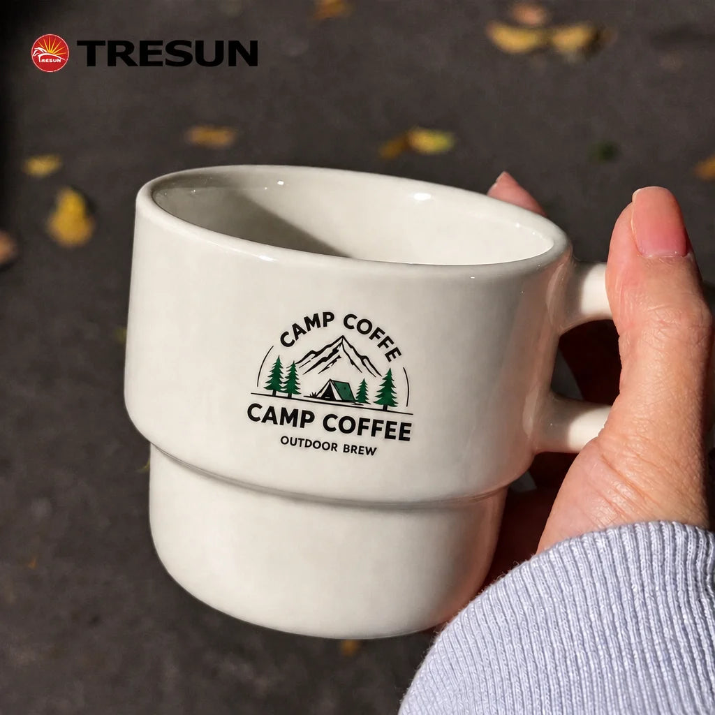 Tea Cup for Home Gift Custom Logo Wholesale Stackable Macaron Color Ceramic Coffee Mug Solid Glaze Porcelain Cup