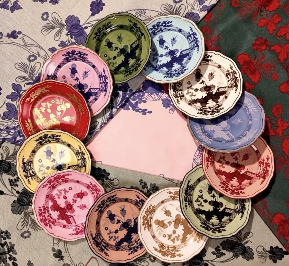 Bone China Dinner Plates Set Custom Pattern Luxury Wedding Hotel Tableware Free Design Customized Gift Ceramics Plates Wholesale