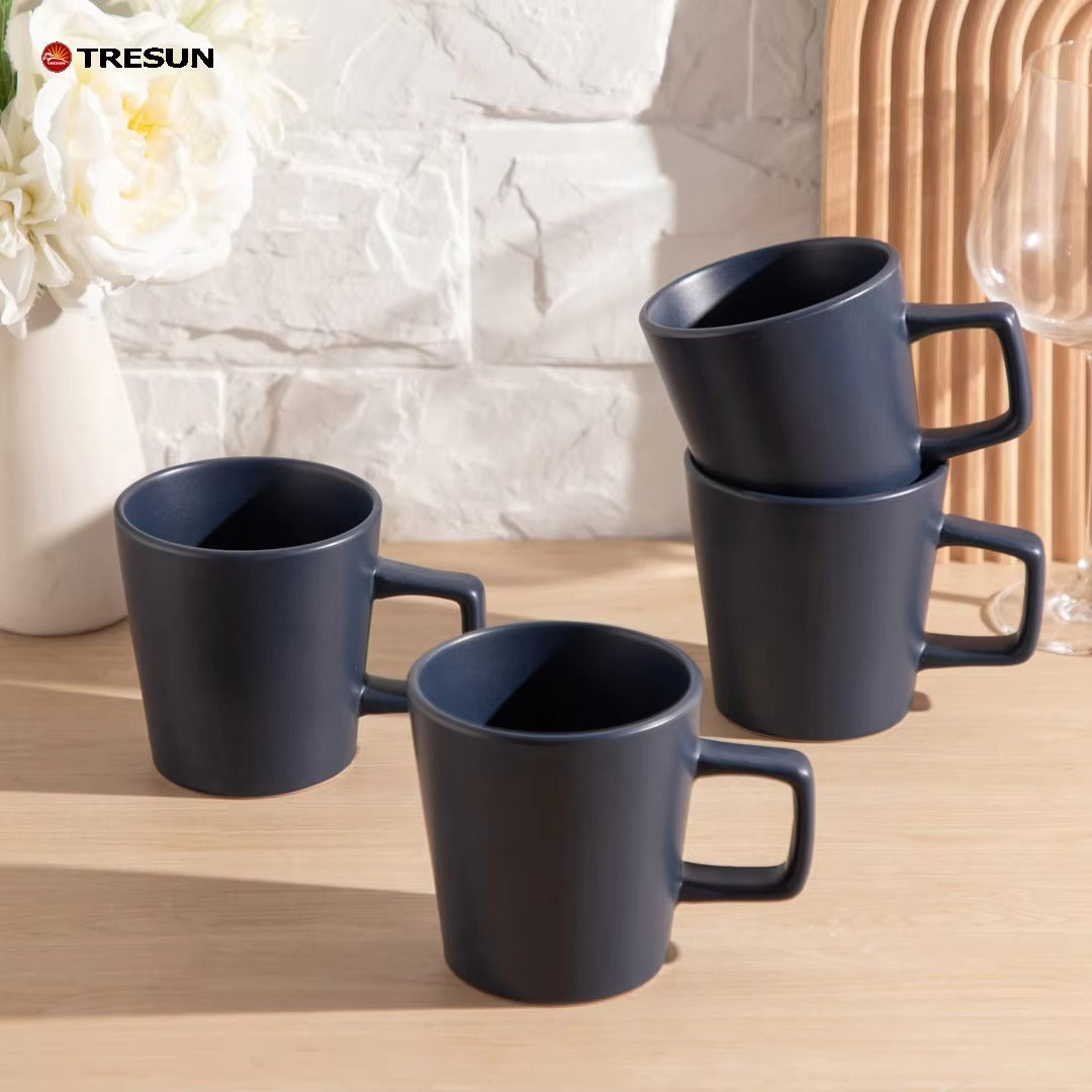 Tresun® 16-Piece Matte Blue Stoneware Dinnerware Set | Service for 4
