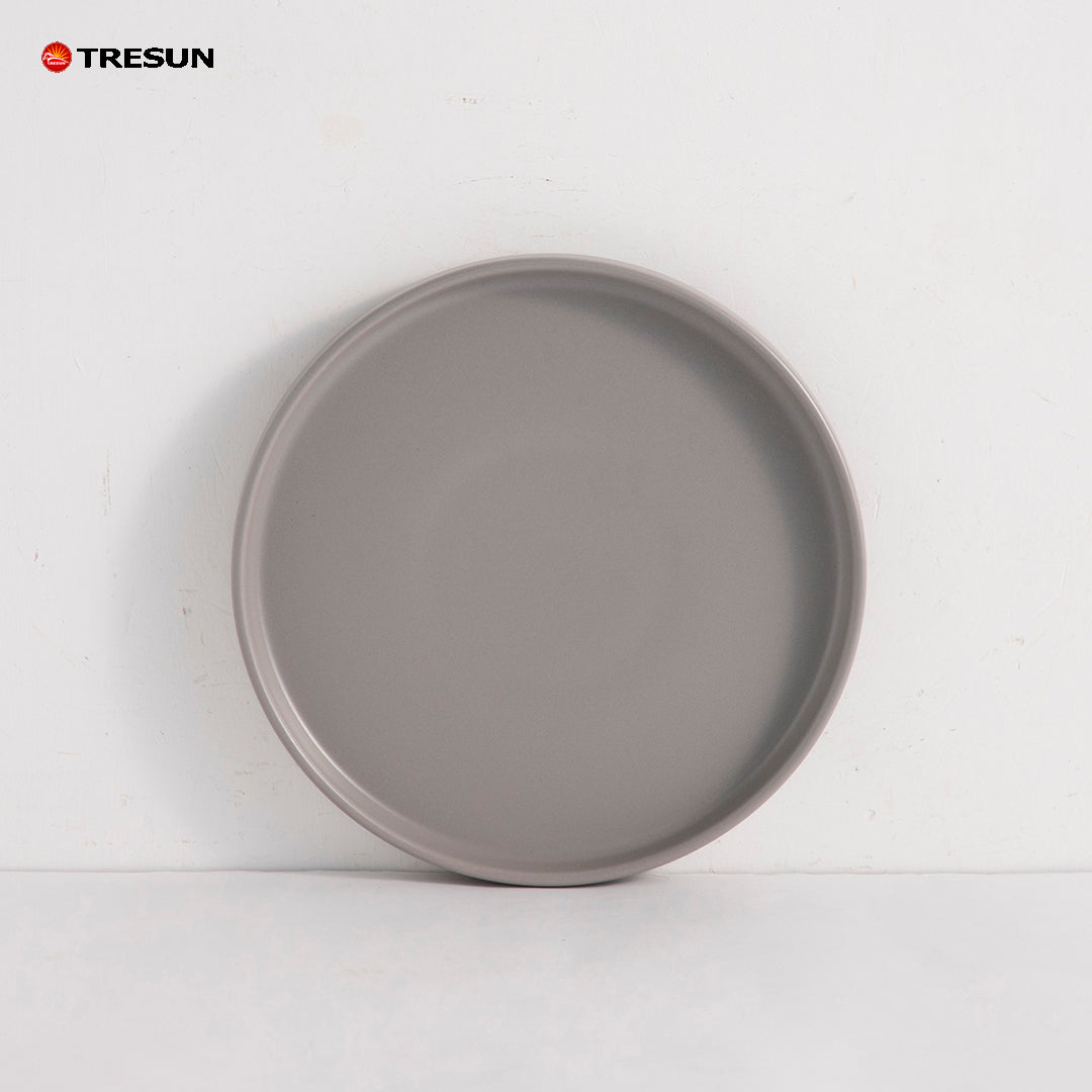 Tresun®16 Pcs Matte Grey Stoneware Dinnerware Set | Service for 4