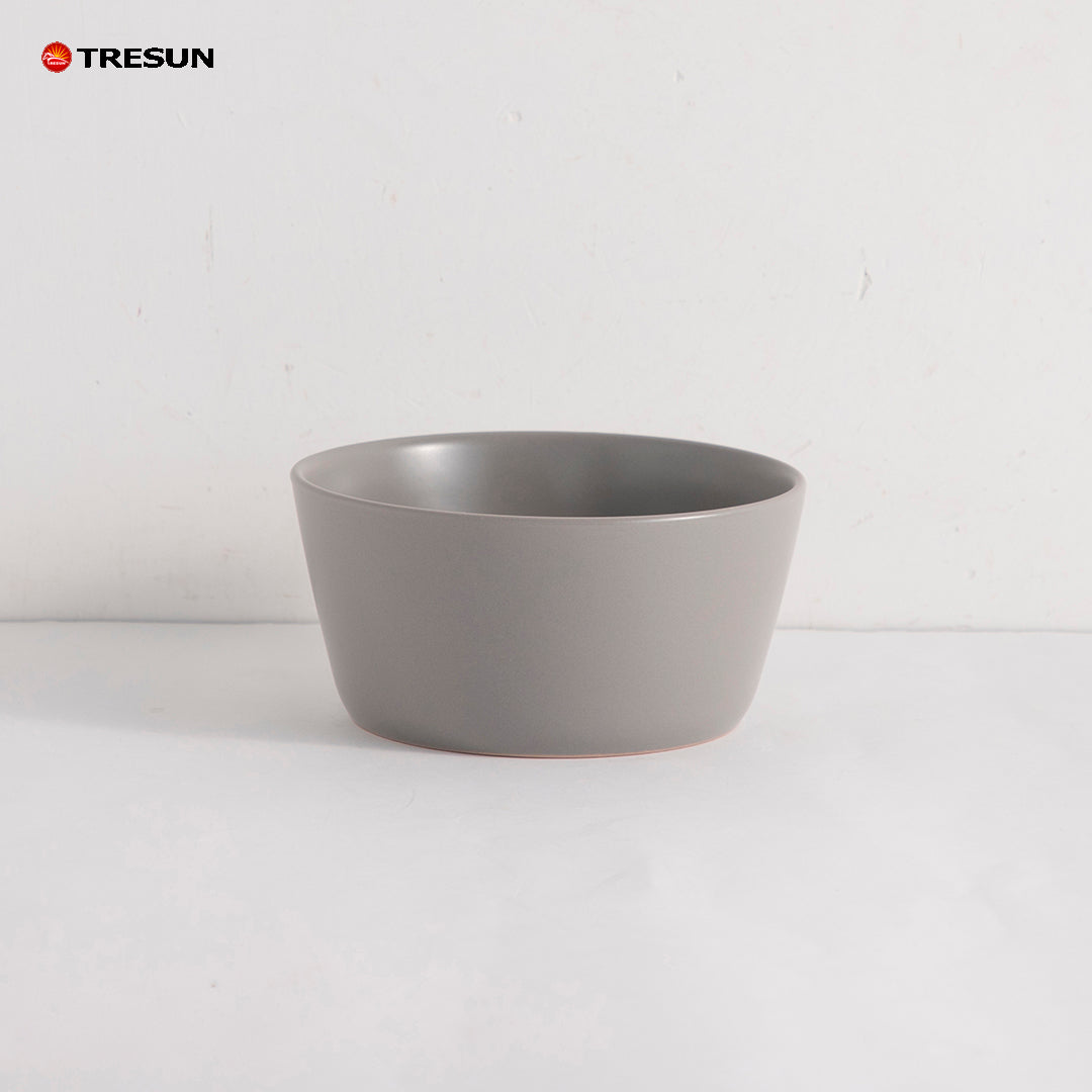 Tresun®16 Pcs Matte Grey Stoneware Dinnerware Set | Service for 4