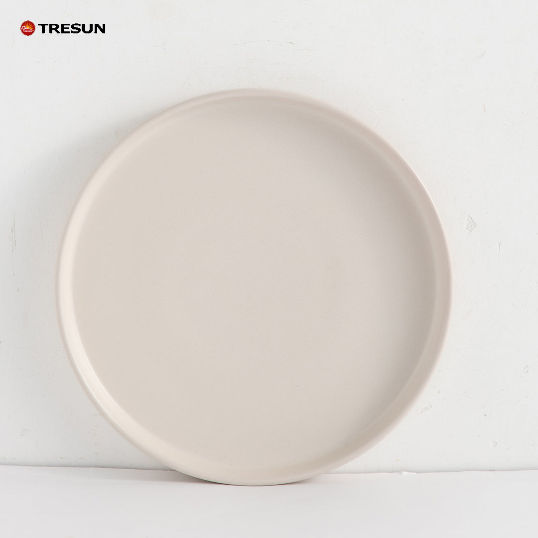 Tresun®16 Pcs Matte beige Serving Stoneware Dinnerware Set | Service for 4