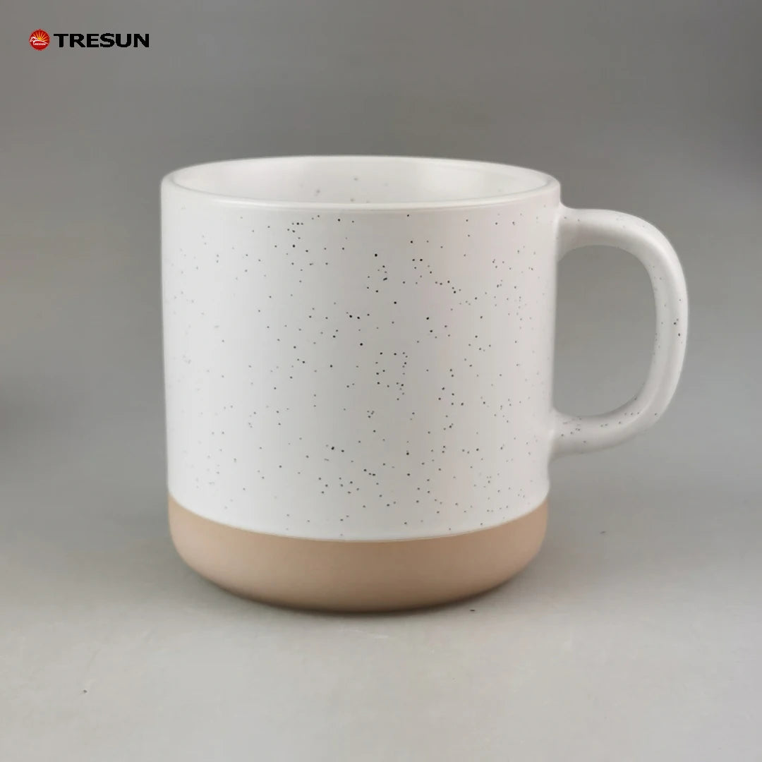 Stock Star Point Glaze Ceramic Mug Eco-Friendly Modern Design with Frosted Makeup Earth Bottom for Cafe Use Serving Coffee