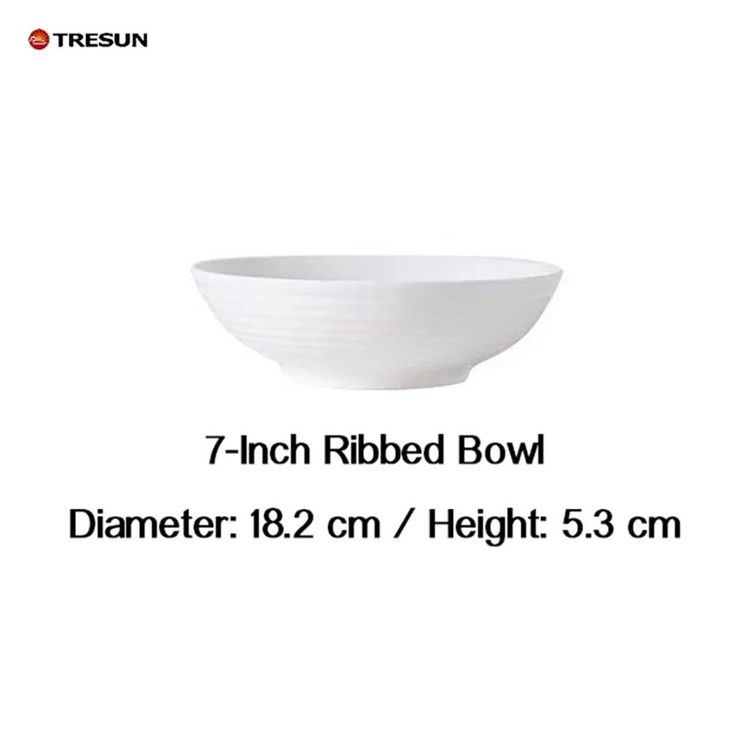 Large Embossed Chinese Style Pantone Colors 7 Inch Eco-Friendly Dinnerware Soup Rice Noodle Cereal Serving Party Ceramic