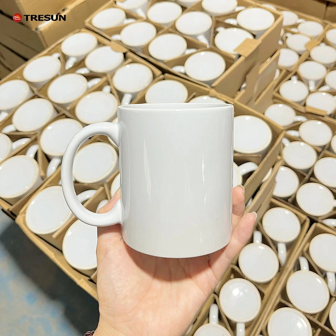 Customizable Logo Eco-Friendly Ceramic Coffee Mugs-Promotional Business Gifts Dishwasher & Microwave Safe Custom Printed