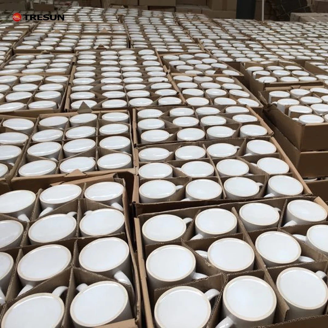 11oz Grade AAA White Sublimation Mug Blank with Premium Coating Dishwasher Safe Ceramic Coffee Cup for Heat Press Printing