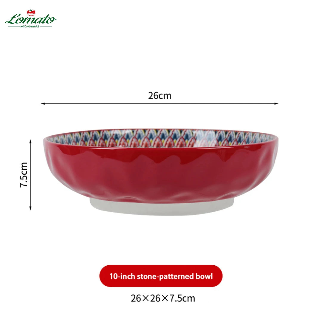 Wholesale TRESUN Bohemian Dinner Ceramic Eco-Friendly Durable Leak-Proof Microwave Safe Tableware Set Restaurant Assorted Dishes