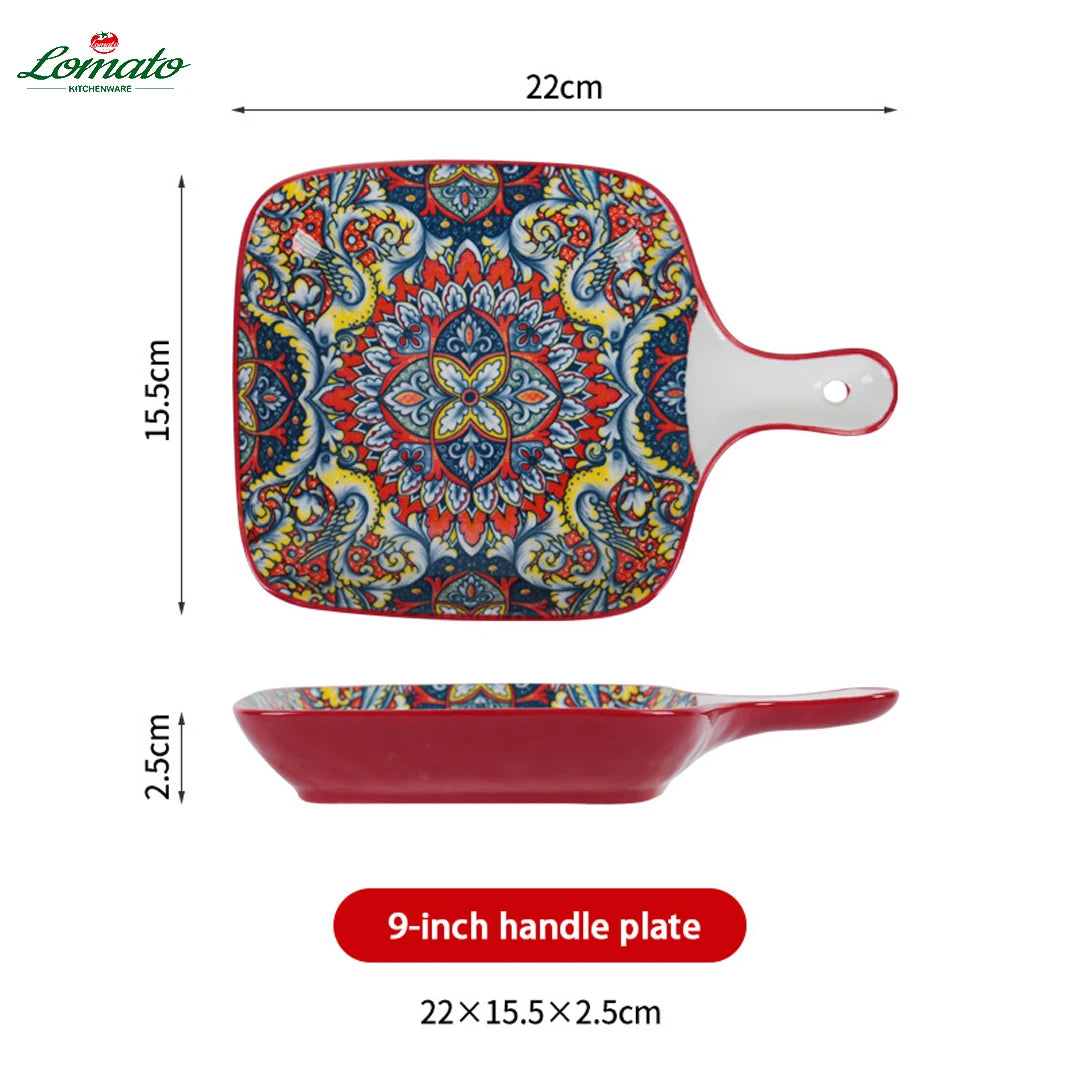 Wholesale TRESUN Bohemian Dinner Ceramic Eco-Friendly Durable Leak-Proof Microwave Safe Tableware Set Restaurant Assorted Dishes