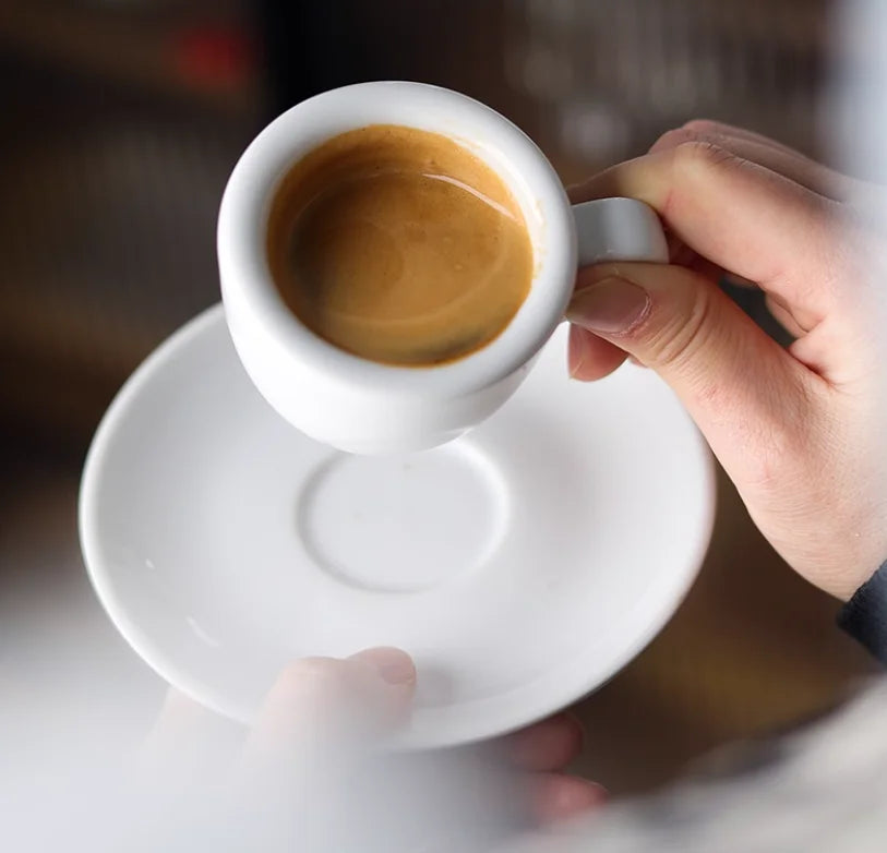 Factory Wholesale Prices Pink Cute Italian Latte Espresso Cup Thickened 80ML Mini Ceramic Bone China Eco-Friendly BPA Free