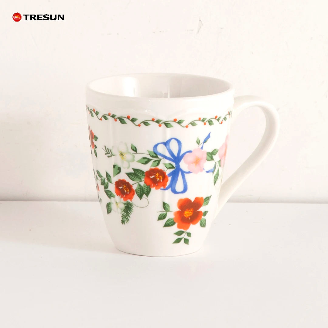 Vaisselle Vajillas De Porcelain Ceramic 16 Pieces Porcelain Decal Embossed Floral Design Luxury Wedding Tableware Dinnerware Set