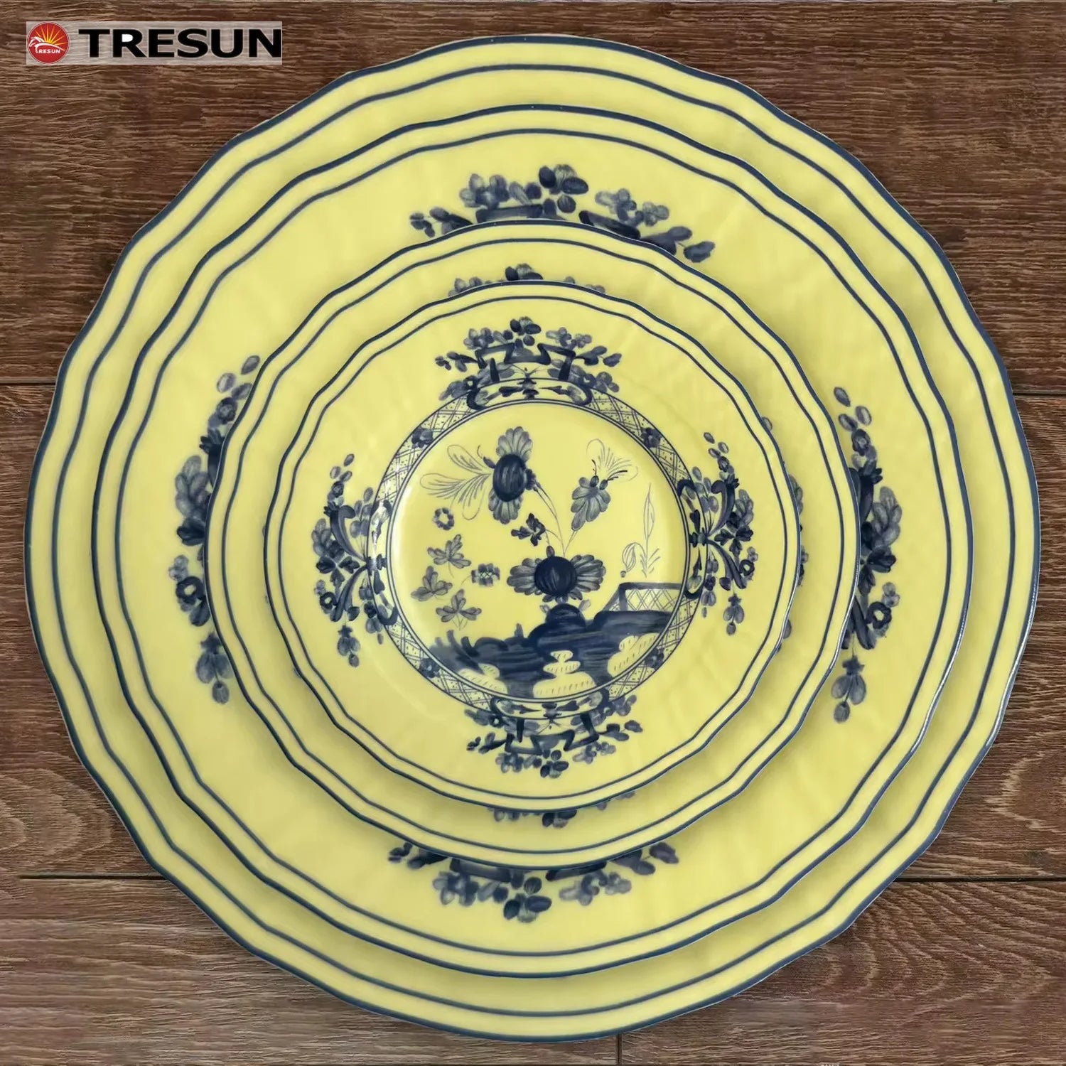 Richard Green Bone China Luxury Wedding Dish Vintage Italian-Style Floral  Fine Porcelain Plate Antique Embossed Leaf Design