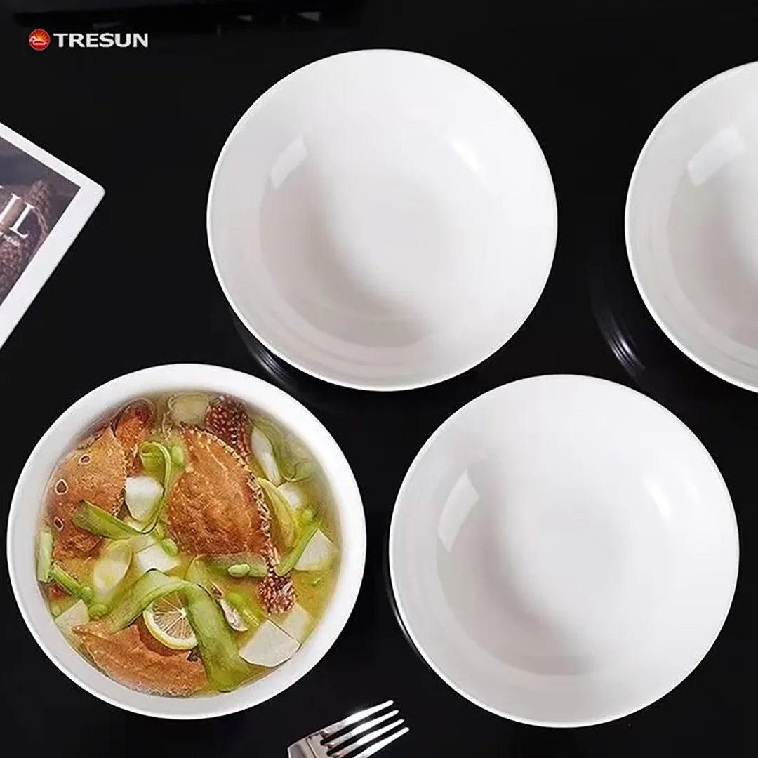 Large Embossed Chinese Style Pantone Colors 7 Inch Eco-Friendly Dinnerware Soup Rice Noodle Cereal Serving Party Ceramic