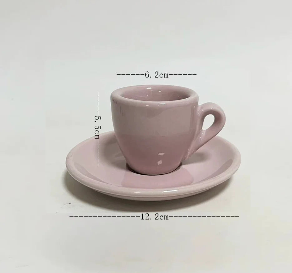 Factory Wholesale Prices White Italian Latte Espresso Cup Thickened 80ML Tresun Brand Eco-Friendly Dishwasher Safe Cups Saucers