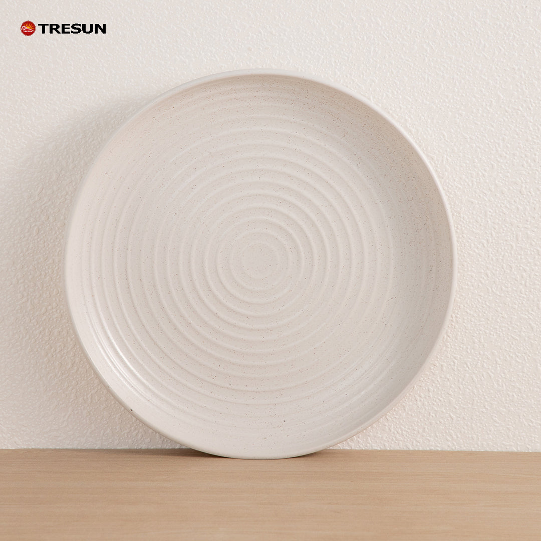 Whilesale Price White Matte Restaurant Hotel Nordic Western Stoneware Ceramic  Plates and Dishes