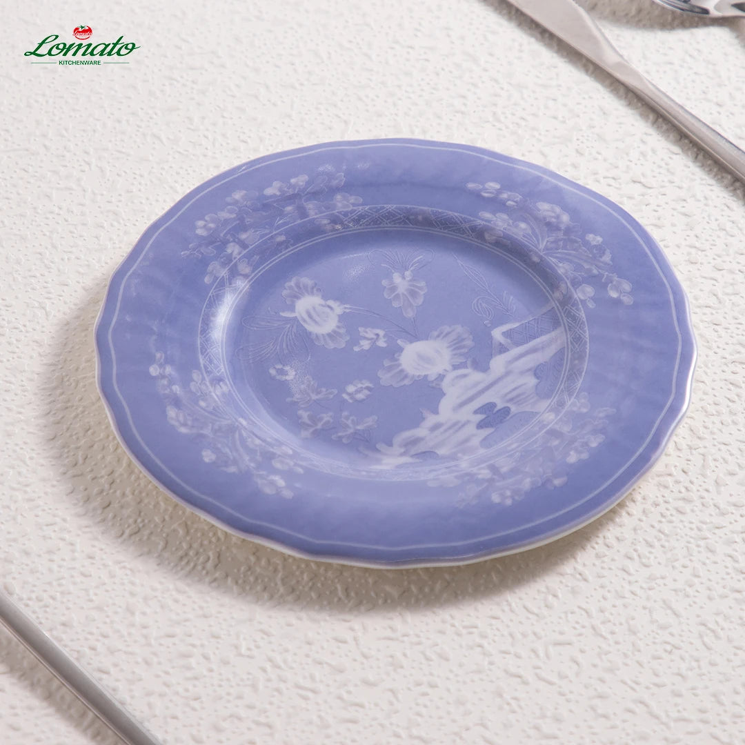 Bone China Dinner Plates Set Custom Pattern Luxury Wedding Hotel Tableware Free Design Customized Gift Ceramics Plates Wholesale