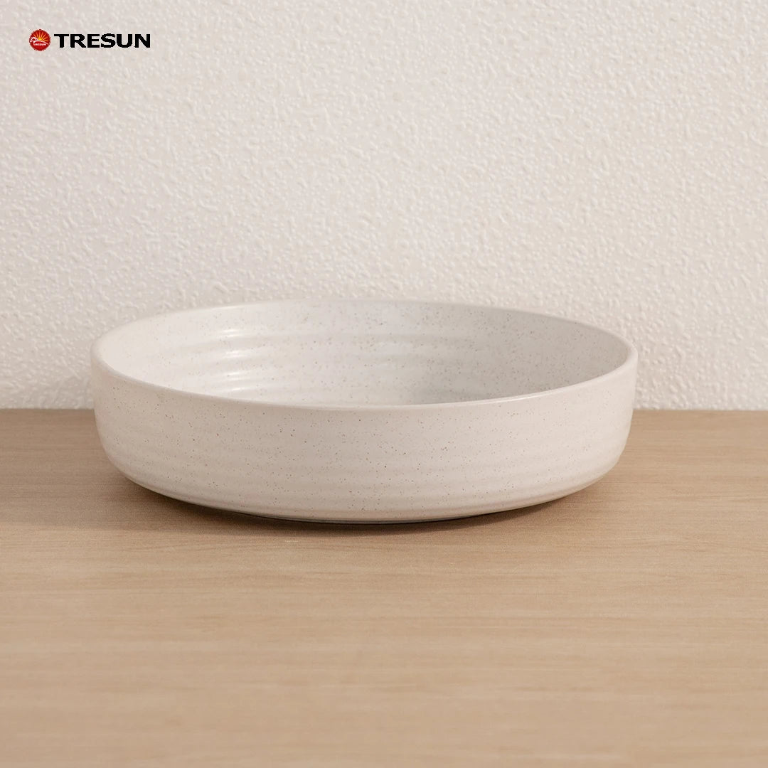 Whilesale Price White Matte Restaurant Hotel Nordic Western Stoneware Ceramic  Plates and Dishes