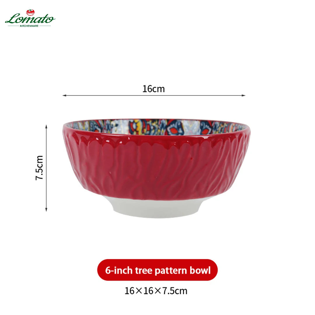 Wholesale TRESUN Bohemian Dinner Ceramic Eco-Friendly Durable Leak-Proof Microwave Safe Tableware Set Restaurant Assorted Dishes